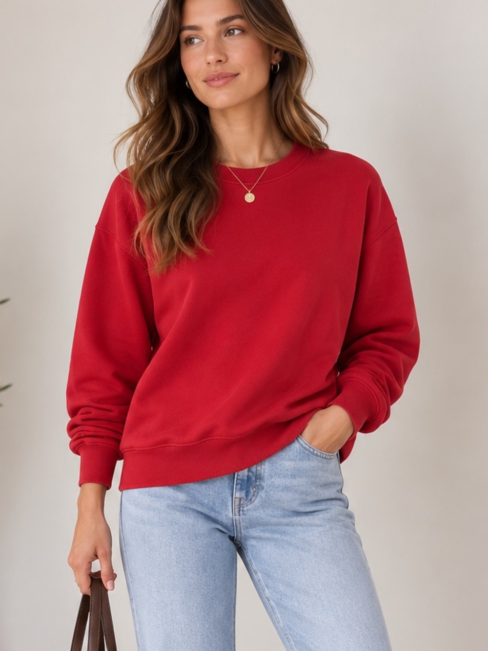 NWOT Gildan Red Crewneck Pullover Sweatshirt | Size L